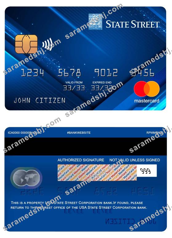 USA State Street Corporation bank mastercard